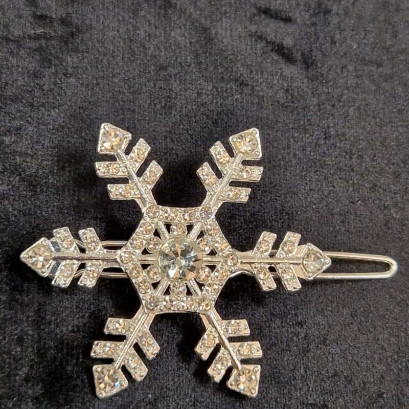 16. Silverfärgat Hårsmycke, Snöstjärna