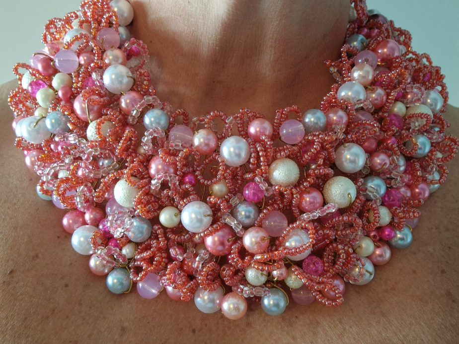 Halsband Rosa/Pastell