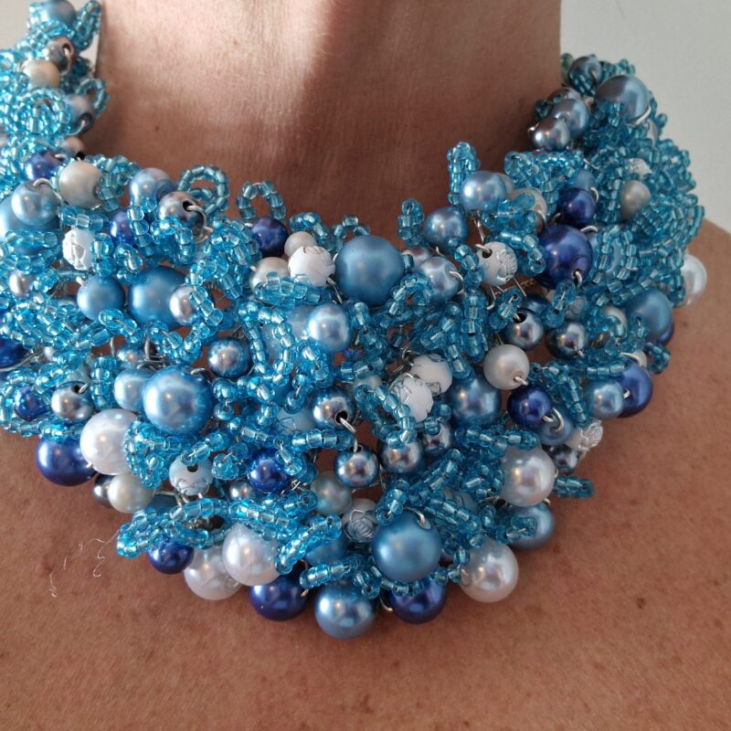 Halsband Blå/Grå